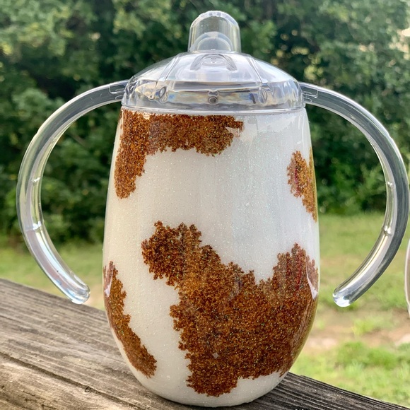 COW PRINT SIPPY CUP - Picture 1 of 2